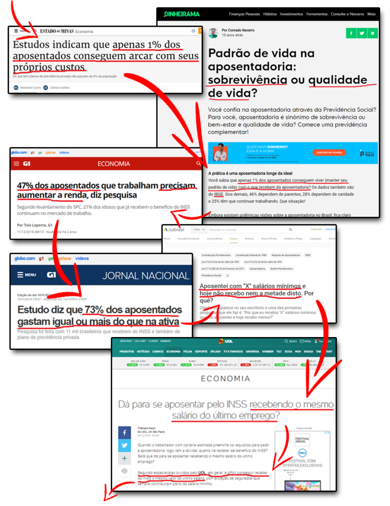 Quem depende da aposentadoria do governo está em situação ruim. Não faça parte das estatísticas.