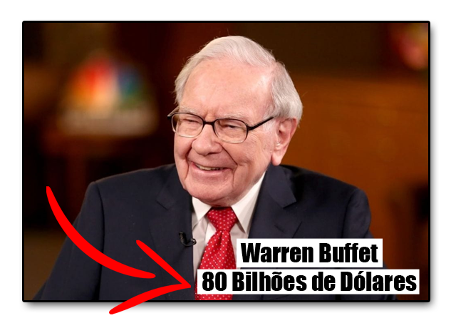 Warren Buffet considerado como o maior investidor de todos os tempos.