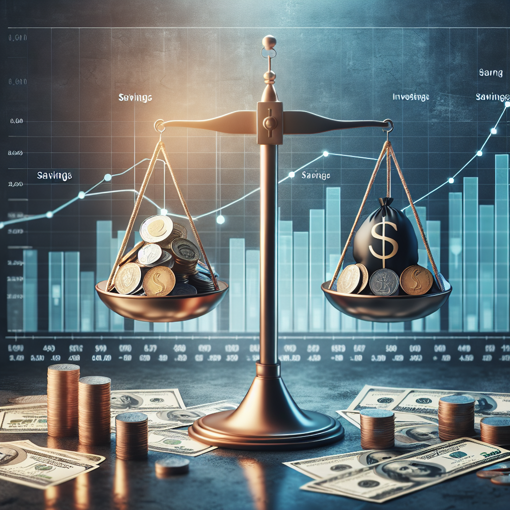 Comparação entre a poupança e os investimentos