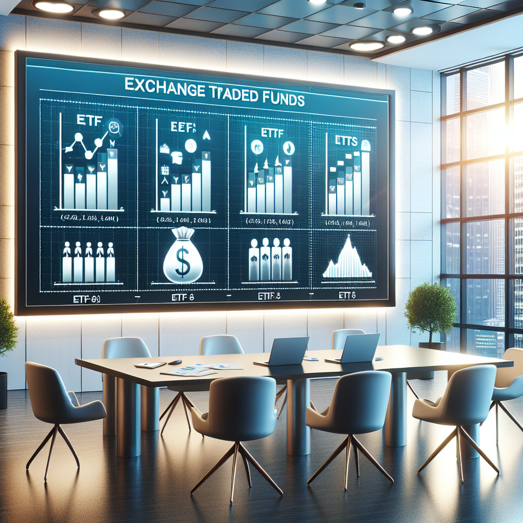 Gráfico comparativo mostrando diferentes tipos de ETFs