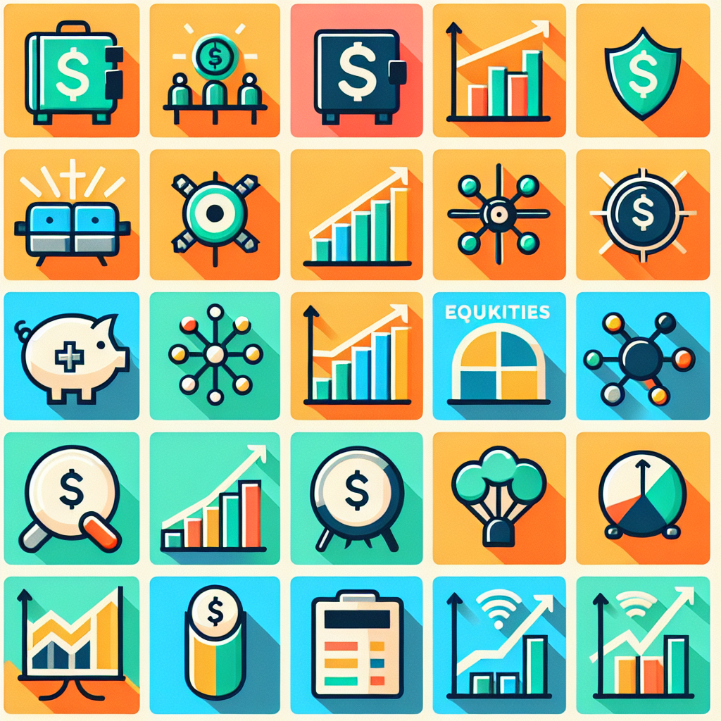 Tabela de investimentos com gráficos de crescimento