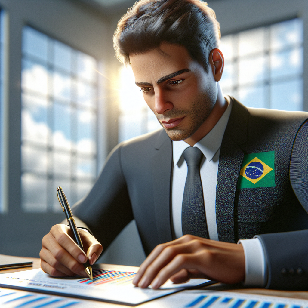 Pessoa analisando relatórios de investimentos